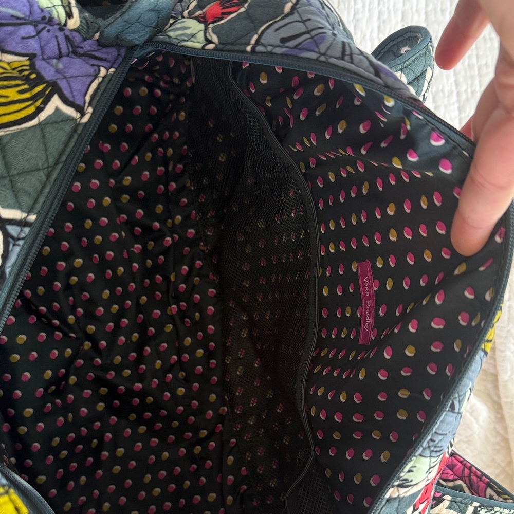 Floral Quilted Vera Bradley Duffel - Picture 3 of 5
